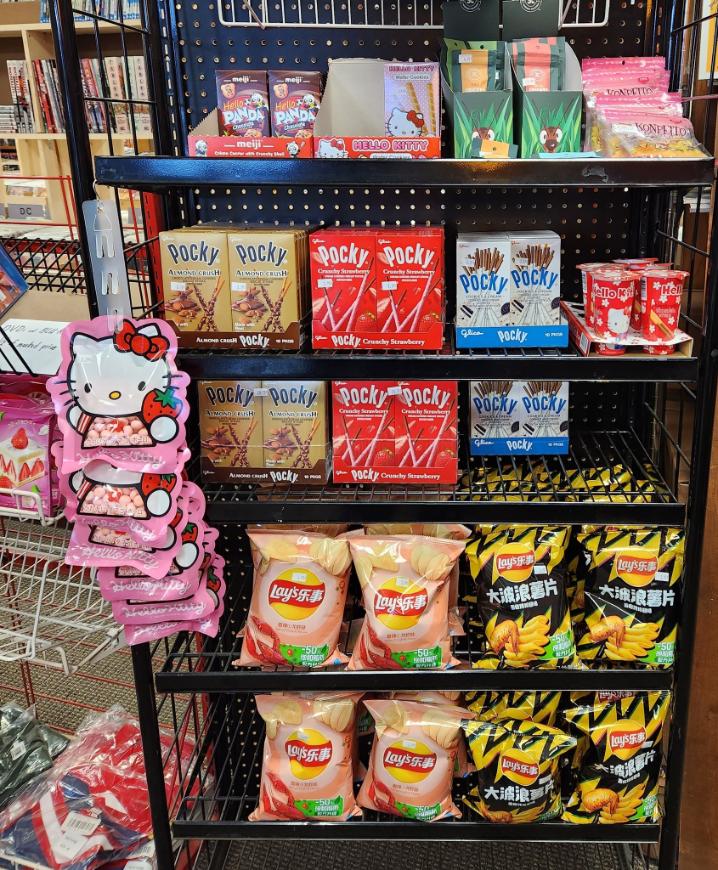 Unique snacks drinks and imported treats at Comic Junction